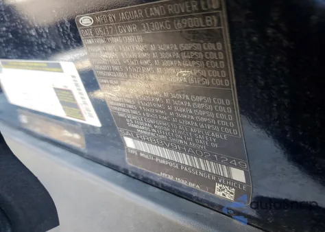 2017 Land Rover Discovery Hse из США, поврежденный, VIN SALRRBBV9HA021249